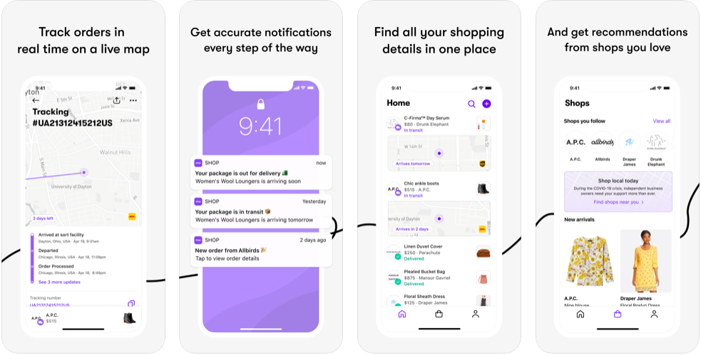 Shop Location Tracking app