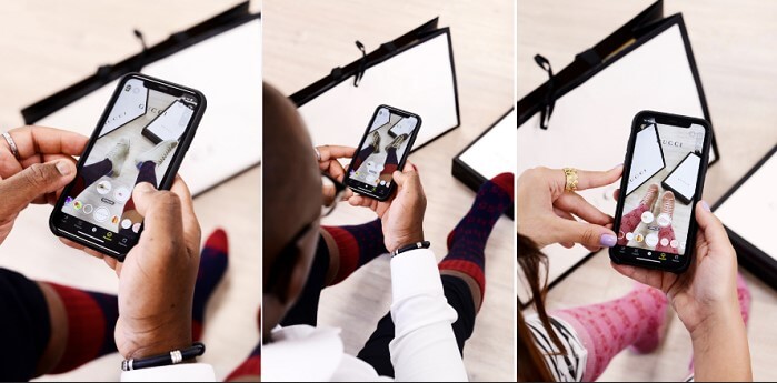gucci debuts ar try on lens with snapchat