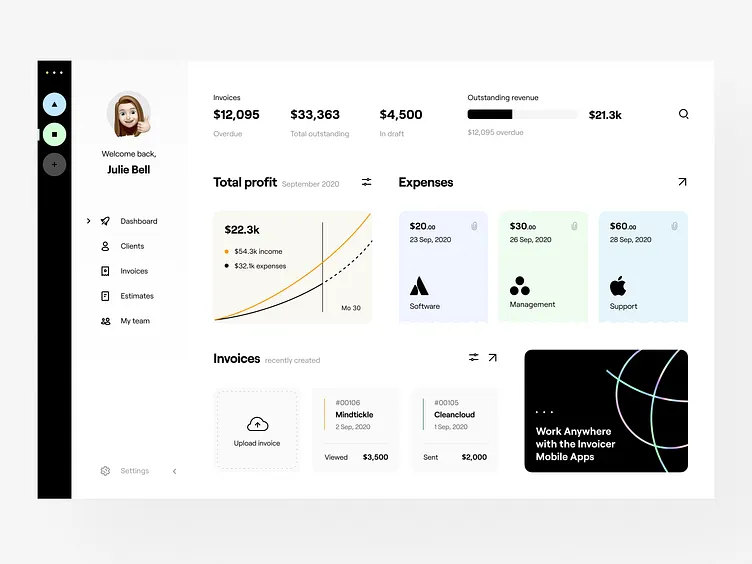 web application for a financial management tool by vladimir gruev